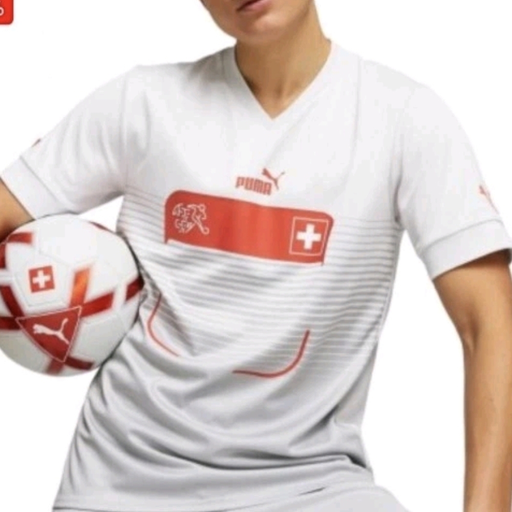 Nwt Puma Switzerland Away Replica Jersey National Team Nimbus Cloud Large